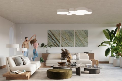 Sollux Lampa wisząca ARENA 35 biała