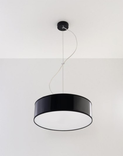 Sollux Lighting Lampa wisząca ARENA 35 czarna