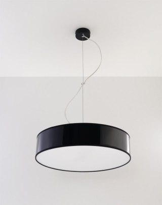 Sollux ARENA 45 czarna – elegancki plafon sufitowy E27