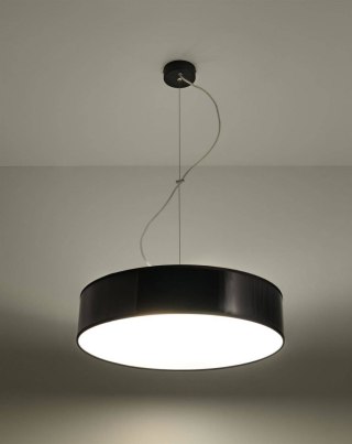 Sollux ARENA 45 czarna – elegancki plafon sufitowy E27