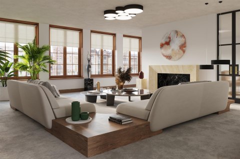 Sollux ARENA 45 czarna – elegancki plafon sufitowy E27