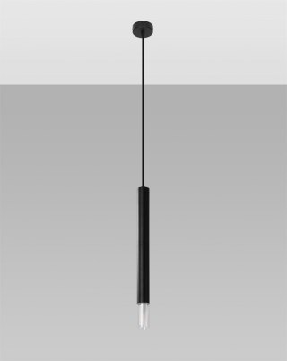 Sollux Lampa wisząca nad Stół Zwis Żyrandol TUBA LED LOFT WEZYR 1 czarna