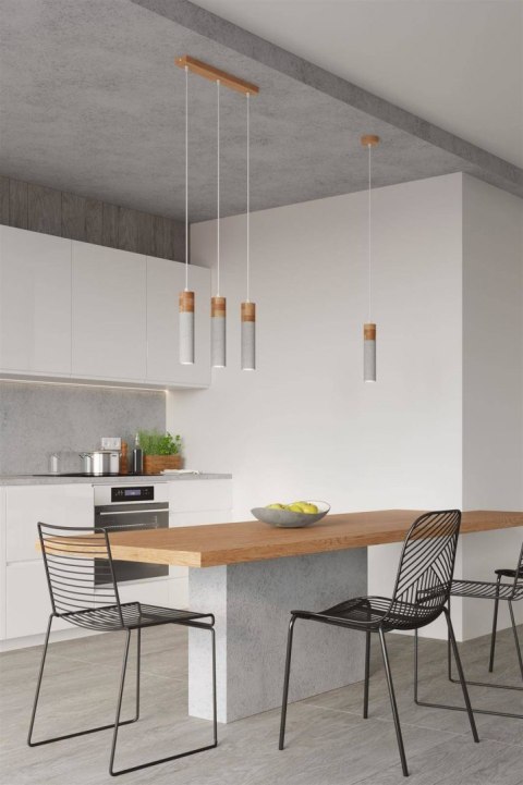 Sollux Lampa wisząca ZANE 3 szara