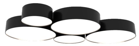 Sollux Lampa Plafon ARENA 45 czarna