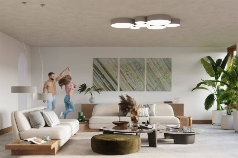 Sollux Lampa Plafon ARENA 45 szara