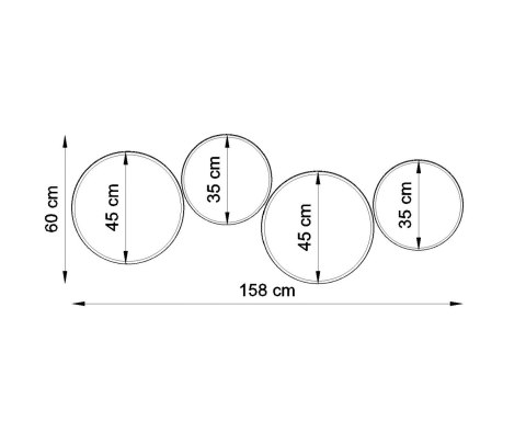 Sollux ARENA 55 biały – duży plafon sufitowy E27