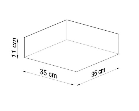 Sollux Lampa Plafon HORUS 35 biały
