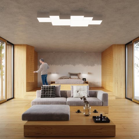Sollux Lampa Plafon HORUS 45 biały