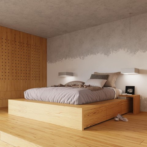 Sollux Lampa Plafon HORUS 45 szary