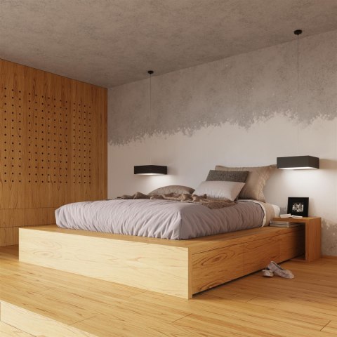 Sollux Lampa Plafon HORUS 55 czarny