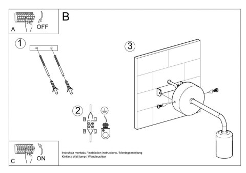 Sollux Lampa Kinkiet DUOMO