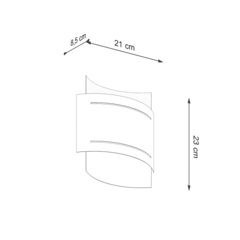 Sollux Lampa Kinkiet HESTIA biały