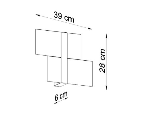 Sollux Lampa Kinkiet MASSIMO biały