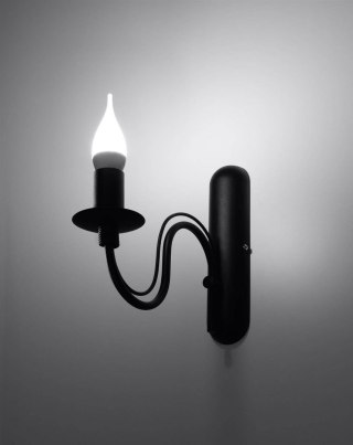 Sollux Lampa Kinkiet MINERWA czarny
