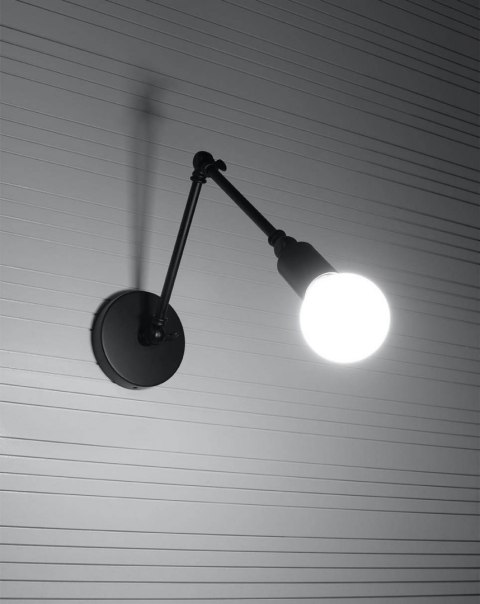 Sollux Lampa Kinkiet STARK czarny