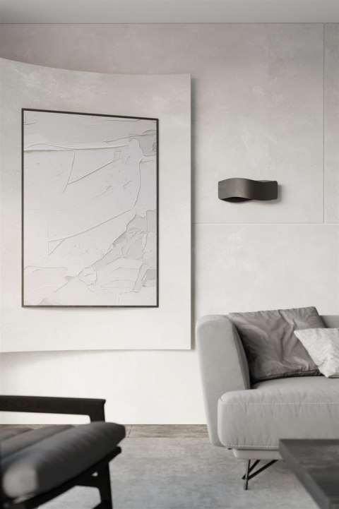 Sollux Lampa Kinkiet TILA 40 czarny