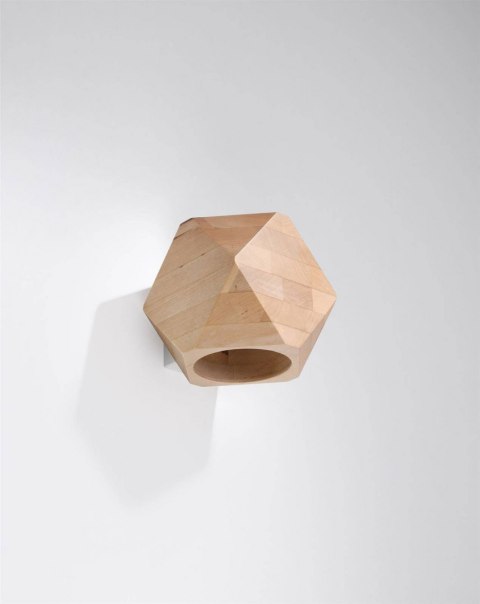 Sollux Lampa Kinkiet WOODY naturalne drewno