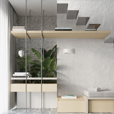 Sollux Lampa Kinkiet lakierowany VIXEN biały połysk