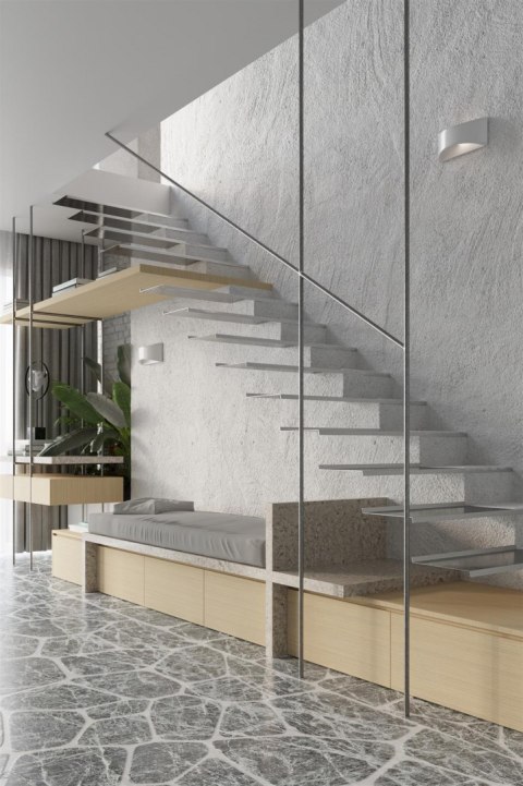 Sollux Lampa Kinkiet lakierowany VIXEN biały połysk