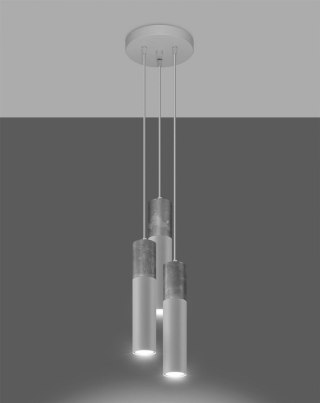 Sollux Lighting Lampa wisząca BORGIO 3P biały
