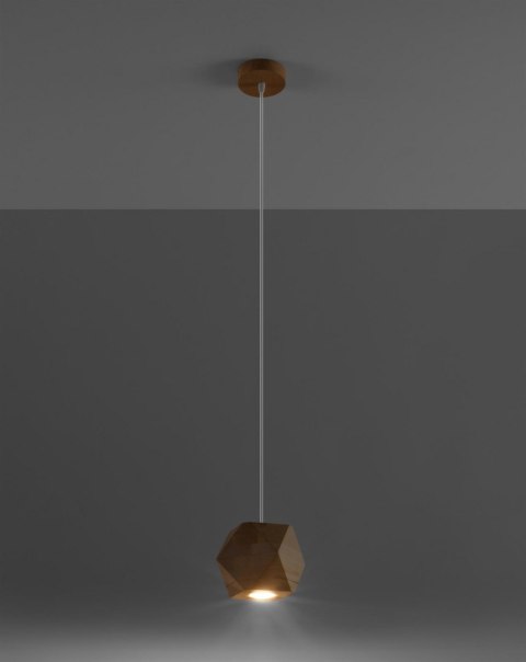Sollux Lampa wisząca WOODY naturalne drewno