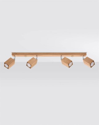 Sollux Lampa Plafon KEKE 4 dąb