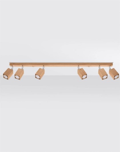 Sollux Lighting Plafon KEKE 6 dąb