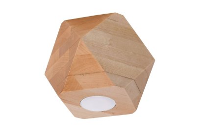 Sollux Lighting Plafon WOODY 1 naturalne drewno