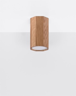 Sollux Lampa Plafon ZEKE 10 dąb