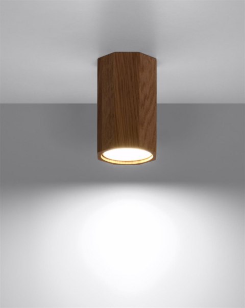 Sollux Lampa Plafon ZEKE 10 dąb