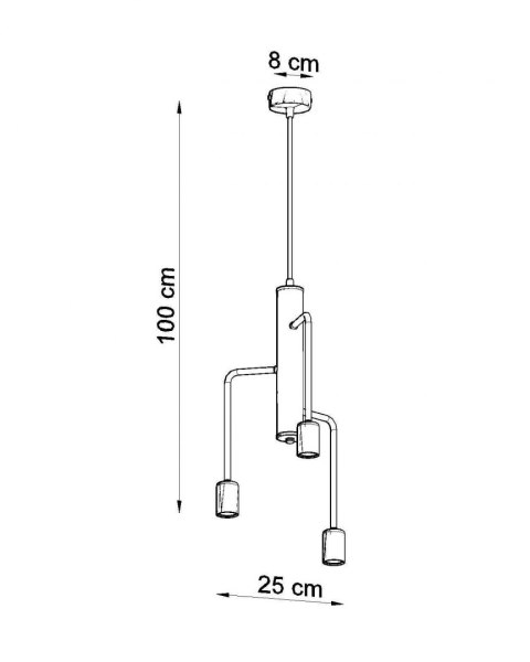 Sollux Lampa Żyrandol DUOMO 3M