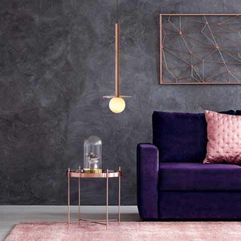 Lampa wisząca Bolita duża złota LP-048/1PL GD