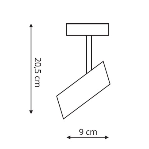 Kinkiet Lampa Futuro 1xGU10 czarny ZESTAW Z PRZYSSAWKĄ I ŻARÓWKĄ LED