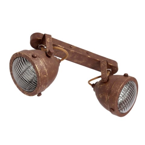 Lampa ścienna listwa 2xGU10 rdzawy FRODO 92-71071