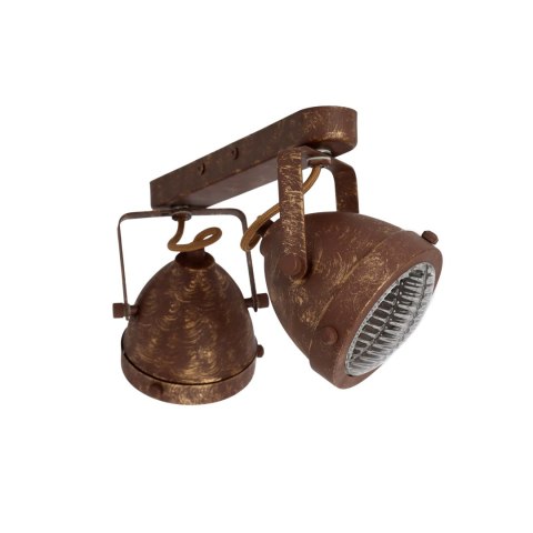Lampa ścienna listwa 2xGU10 rdzawy FRODO 92-71071