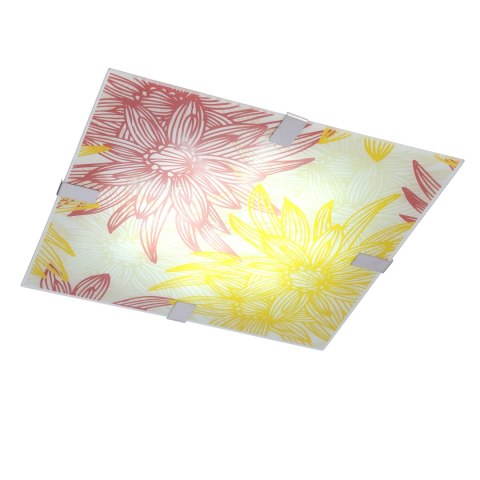 Lampa Sufitowa Candellux Georgia 10-45362 Plafon 16W Led Czerwono Żółty 6500K