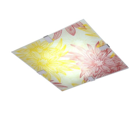 Lampa Sufitowa Candellux Georgia 10-45362 Plafon 16W Led Czerwono Żółty 6500K