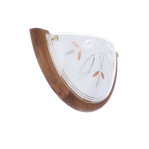 Lampa Sufitowa Candellux Rustica 11-06608 Plafon Drewno Standard 1X60 W E27 Dąb