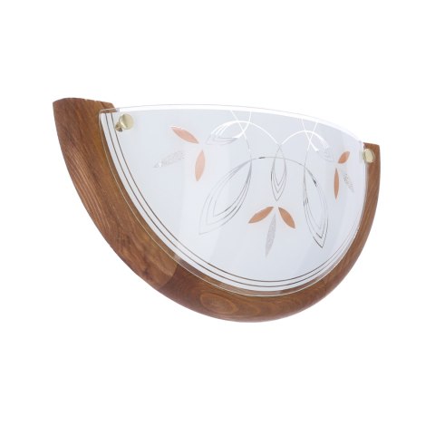 Lampa Sufitowa Candellux Rustica 11-06608 Plafon Drewno Standard 1X60 W E27 Dąb