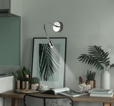 Lampa kinkiet na wysięgniku 3W LED chrom RAX 21-37435