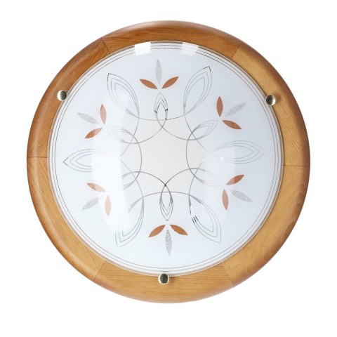 Lampa sufitowa plafon 30 1X60W E27 dąb RUSTICA 13-05014