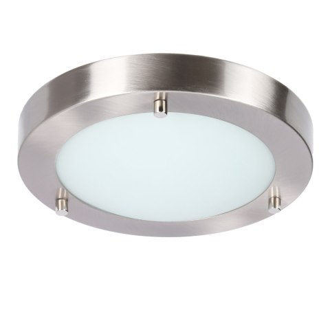 AQUILA LAMPA SUFITOWA PLAFON 18 1X40W G9 SATYNA NIKIEL IP44 (BŻ)