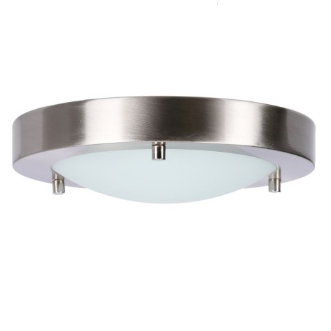 AQUILA LAMPA SUFITOWA PLAFON 18 1X40W G9 SATYNA NIKIEL IP44 (BŻ)