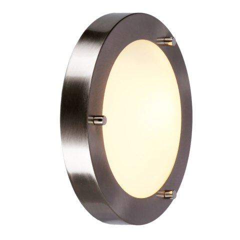 AQUILA LAMPA SUFITOWA PLAFON 18 1X40W G9 SATYNA NIKIEL IP44 (BŻ)
