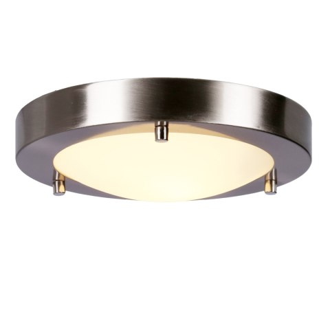 AQUILA LAMPA SUFITOWA PLAFON 18 1X40W G9 SATYNA NIKIEL IP44 (BŻ)