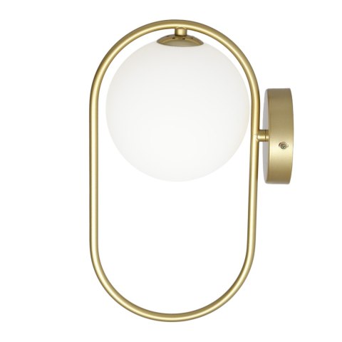 Kinkiet mosiądz szklana kula ring G9 Cordel 21-73440 na stanie