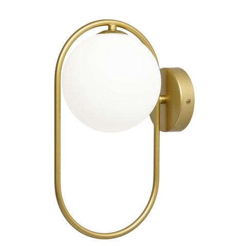 Kinkiet mosiądz szklana kula ring G9 Cordel 21-73440 na stanie