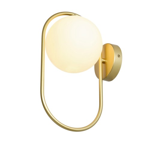 Kinkiet mosiądz szklana kula ring G9 Cordel 21-73440 na stanie