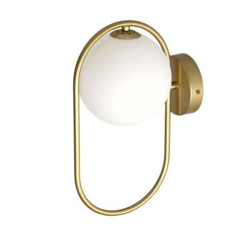 Kinkiet mosiądz szklana kula ring G9 Cordel 21-73440 na stanie