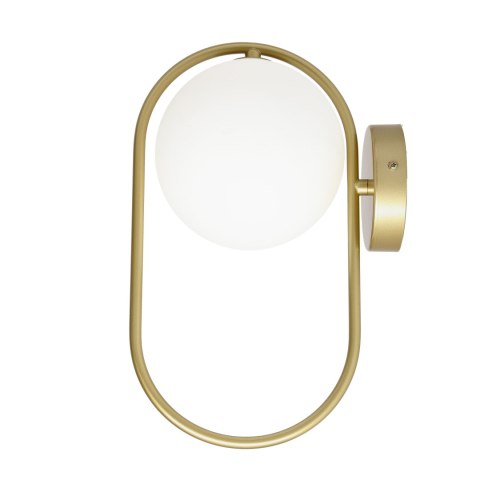 Kinkiet mosiądz szklana kula ring G9 Cordel 21-73440 na stanie